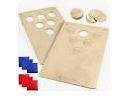 Cornhole & Beer Pong Board Game Set w/ 2 Carrying Bags, 6 Bean Bags