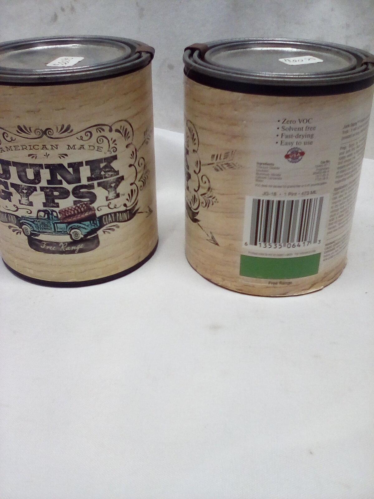 Pair of Junk Gypsy Pints 16 FL Oz Each Chalk Paint Retail Priced $22.95 Each