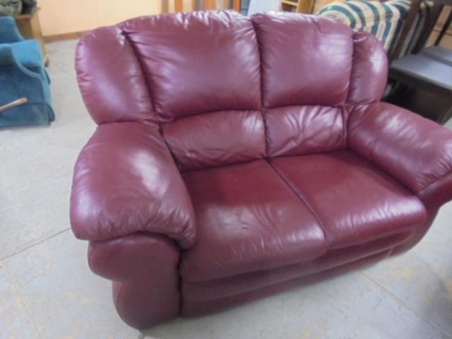 Leather Loveseat