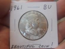 1961 Silver Franklin Half Dollar