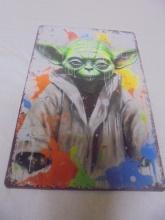 Star Wars Yoda Metal Sign