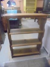 4 Shelf Solid Wood Bookcase