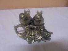 Set of Vintage Metal Bird Salt & Pepper Shakers