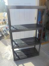 4 High Resin Shelving Unit