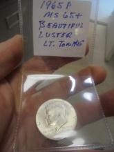 1965 P Mint 40% Silver Kennedy Half Dollar