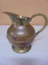 Vintage Copper & Brass Pitcher