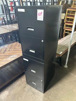 Black Metal 2 Drawer File Cabinets