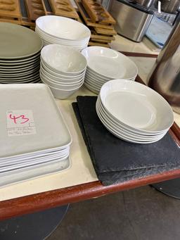 Lot of All Dishes on This Table