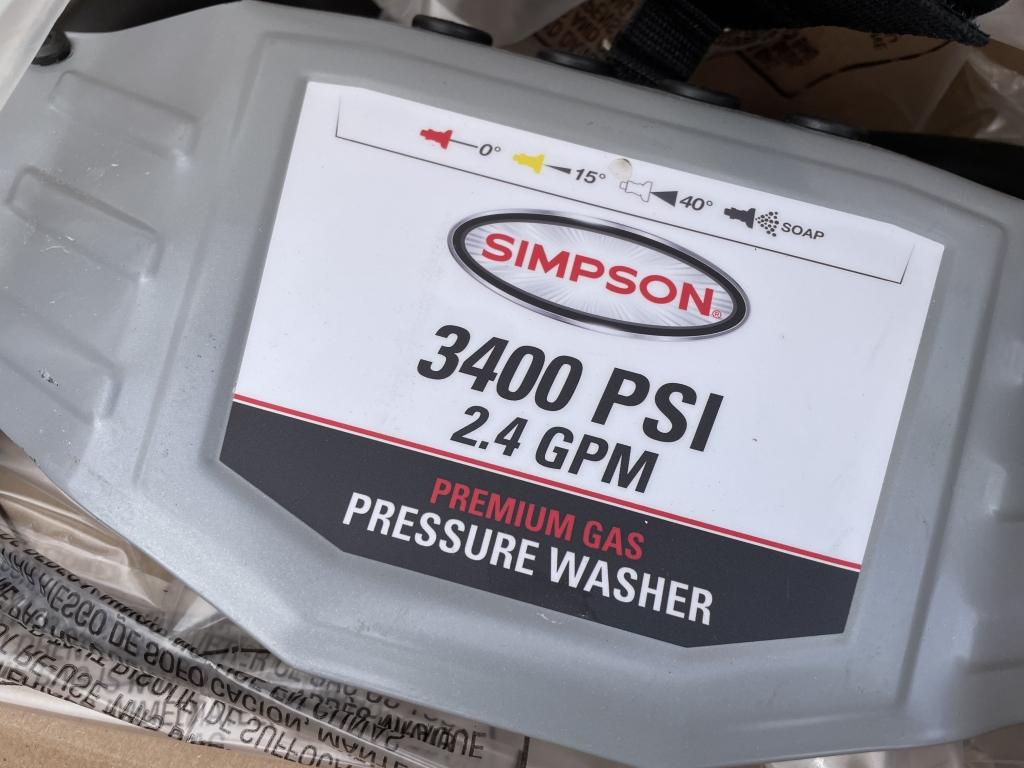 Simpson 3400PSI 6.5HP Pressure Washer Kit-A