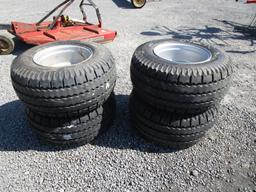 4) 15.0/55-17 TIRES & RIMS