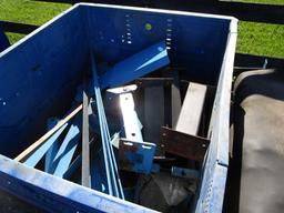 3) VALMETAL BELT CONVEYORS W 2 CRATES OF PARTS