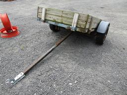 BUMPER HITCH TILT TRAILER 8'L X 53" W, NO TITLE