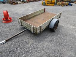 BUMPER HITCH TILT TRAILER 8'L X 53" W, NO TITLE