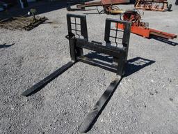 WALK THROUGH 48" SKIDSTEER PALLET FORKS