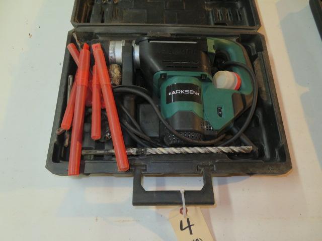 Arksen hammer drill w/bits