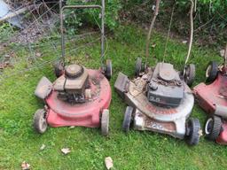 (3) Push Mowers (for parts)