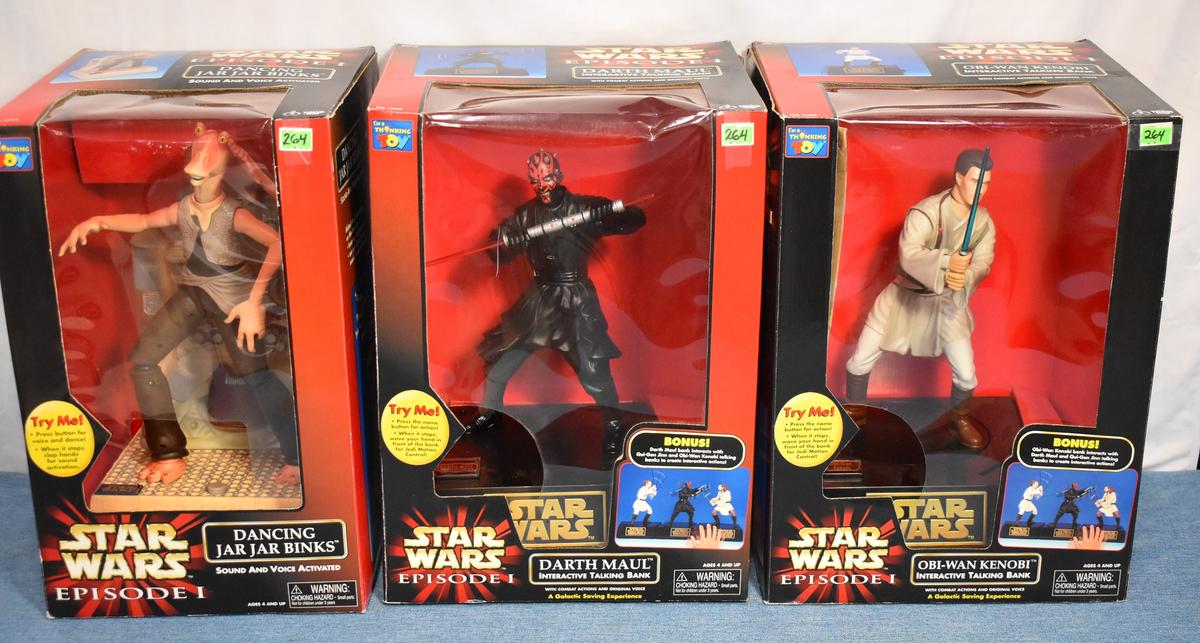 NIB! STAR WARS EPISODE 1 TALKING BANKS PLUS!!