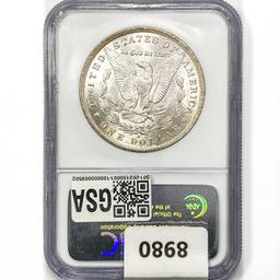 1884-O Morgan Silver Dollar NGC MS63