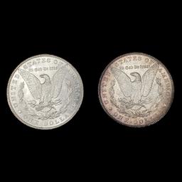 [2] Morgan Silver Dollars (1886, 1888) UNCIRCULATE