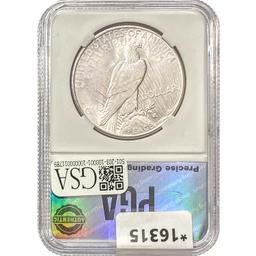 1935 Silver Peace Dollar PGA MS64+