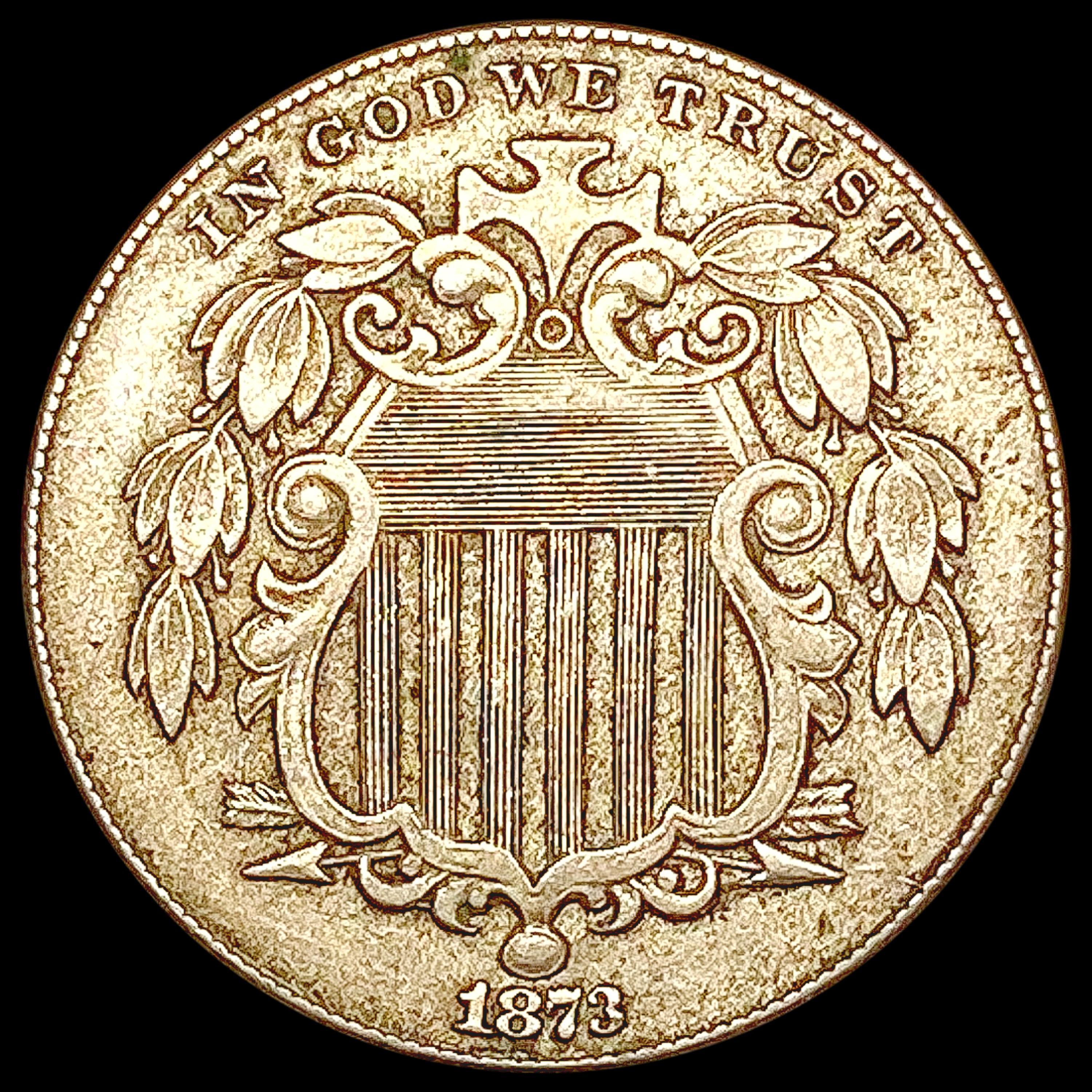 1873 Shield Nickel CLOSELY UNCIRCULATED