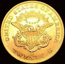 1854-S $20 Gold Double Eagle CHOICE BU