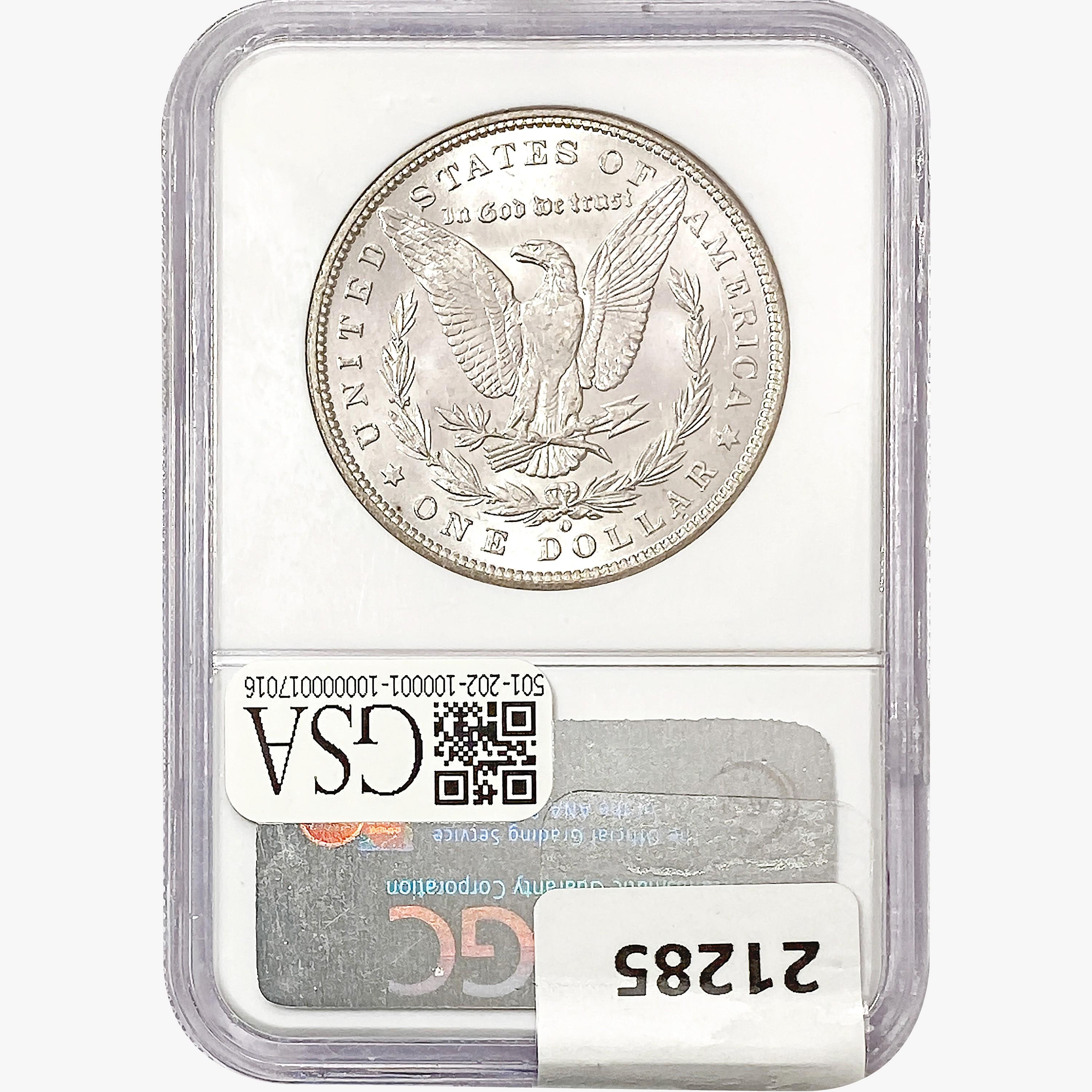 1887-O Morgan Silver Dollar NGC BU