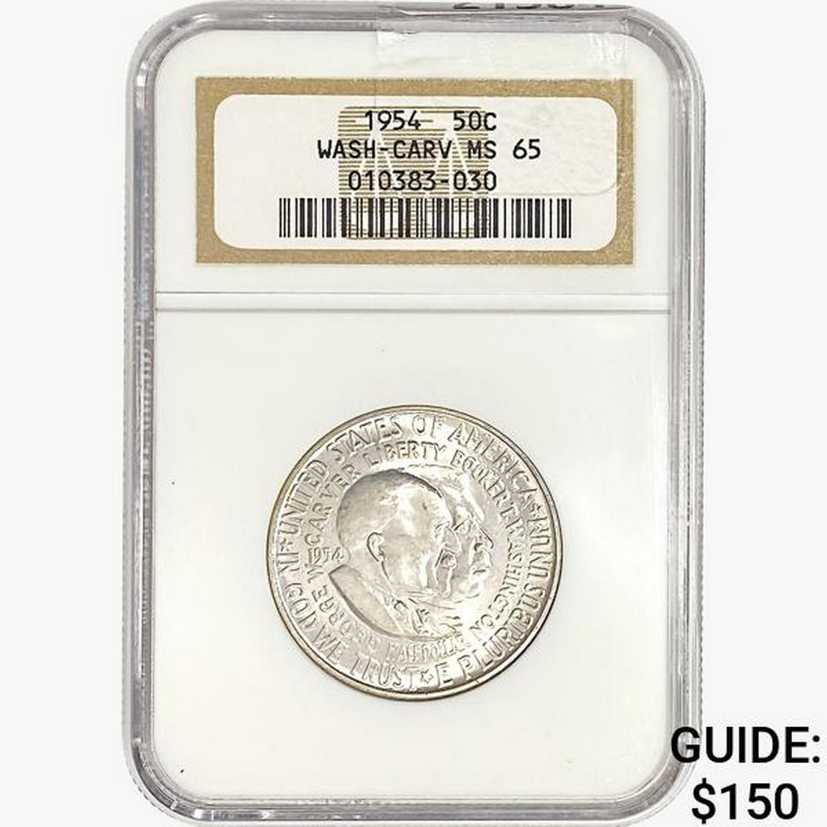 1954 Washington Carver Half Dollar NGC MS65