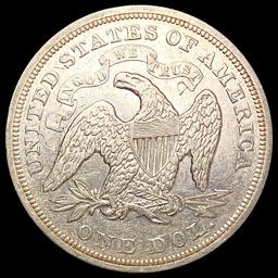 1872 Seated Liberty Dollar NEARLY UNCIRCULATED