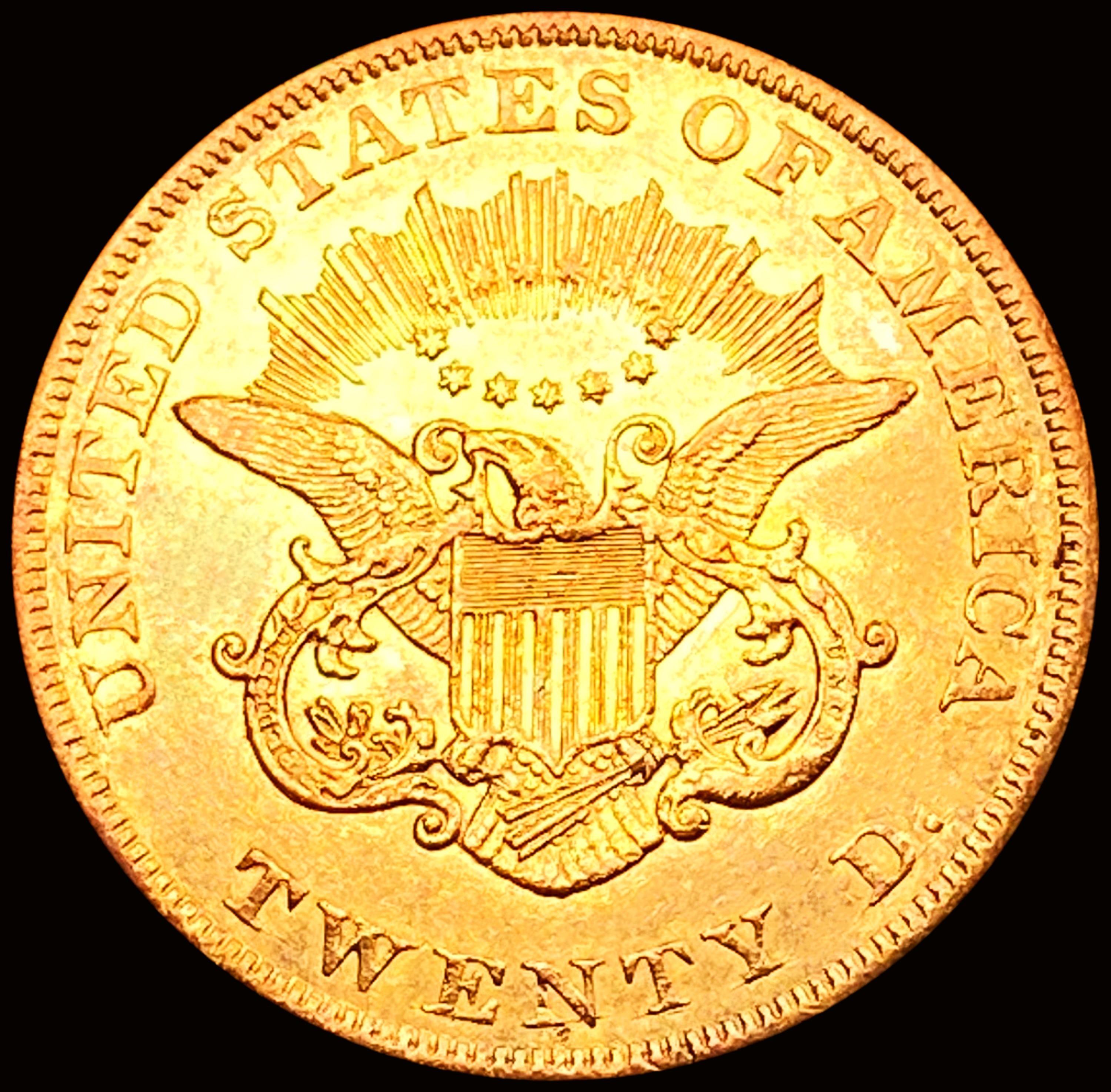 1850 $20 Gold Double Eagle UNCIRCULATED