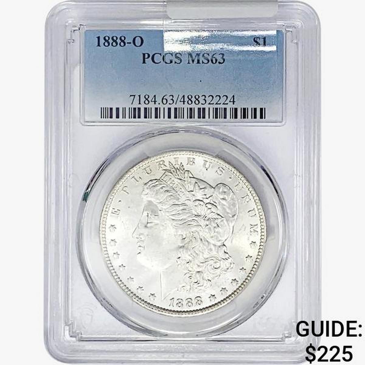 1888-O Morgan Silver Dollar PCGS MS63