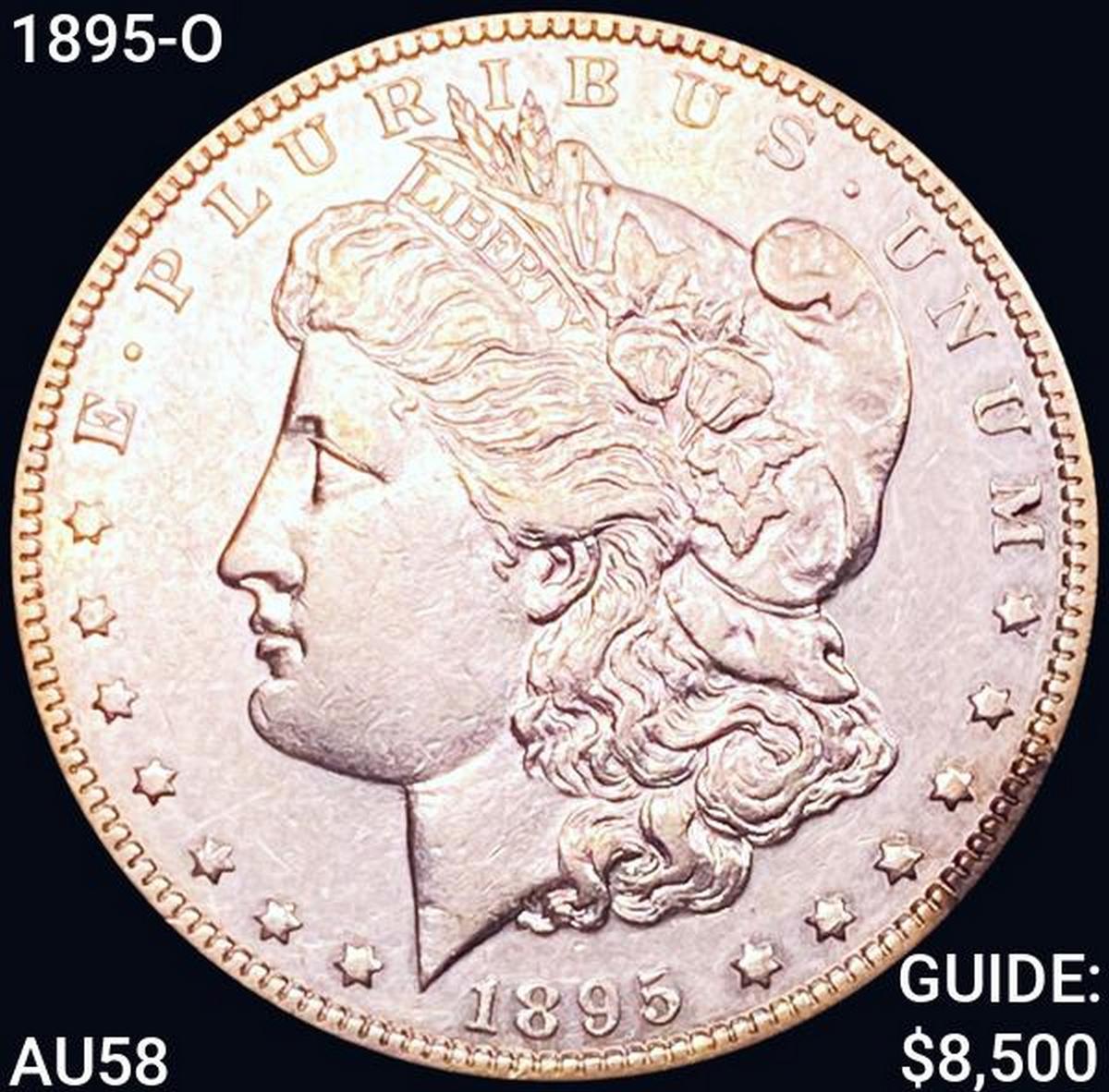 1895-O Morgan Silver Dollar CHOICE AU