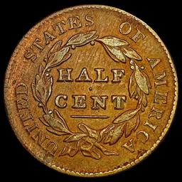 1829 Classic Head Half Cent LIGHTLY CIRCULATED