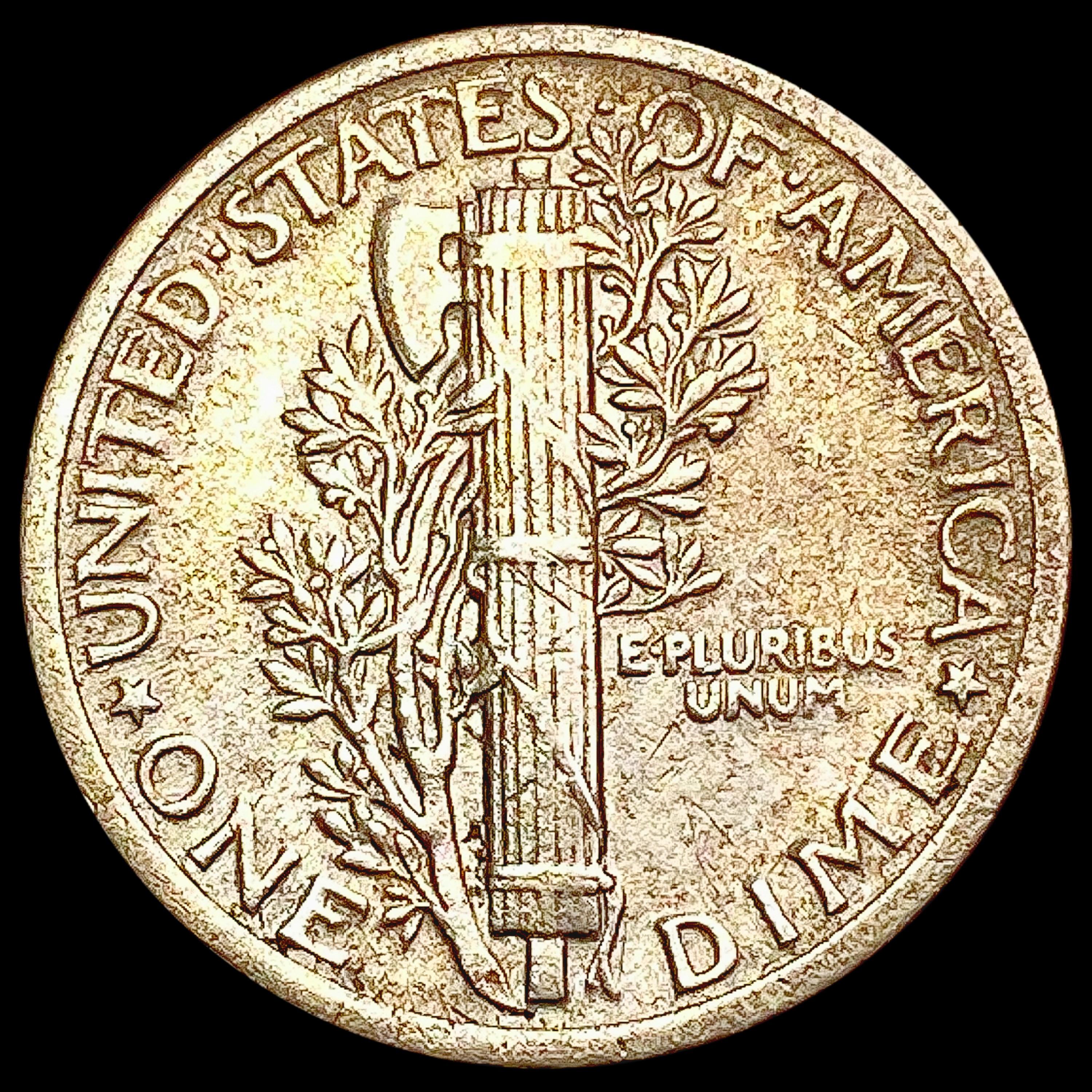 1921 Mercury Dime NEARLY UNCIRCULATED