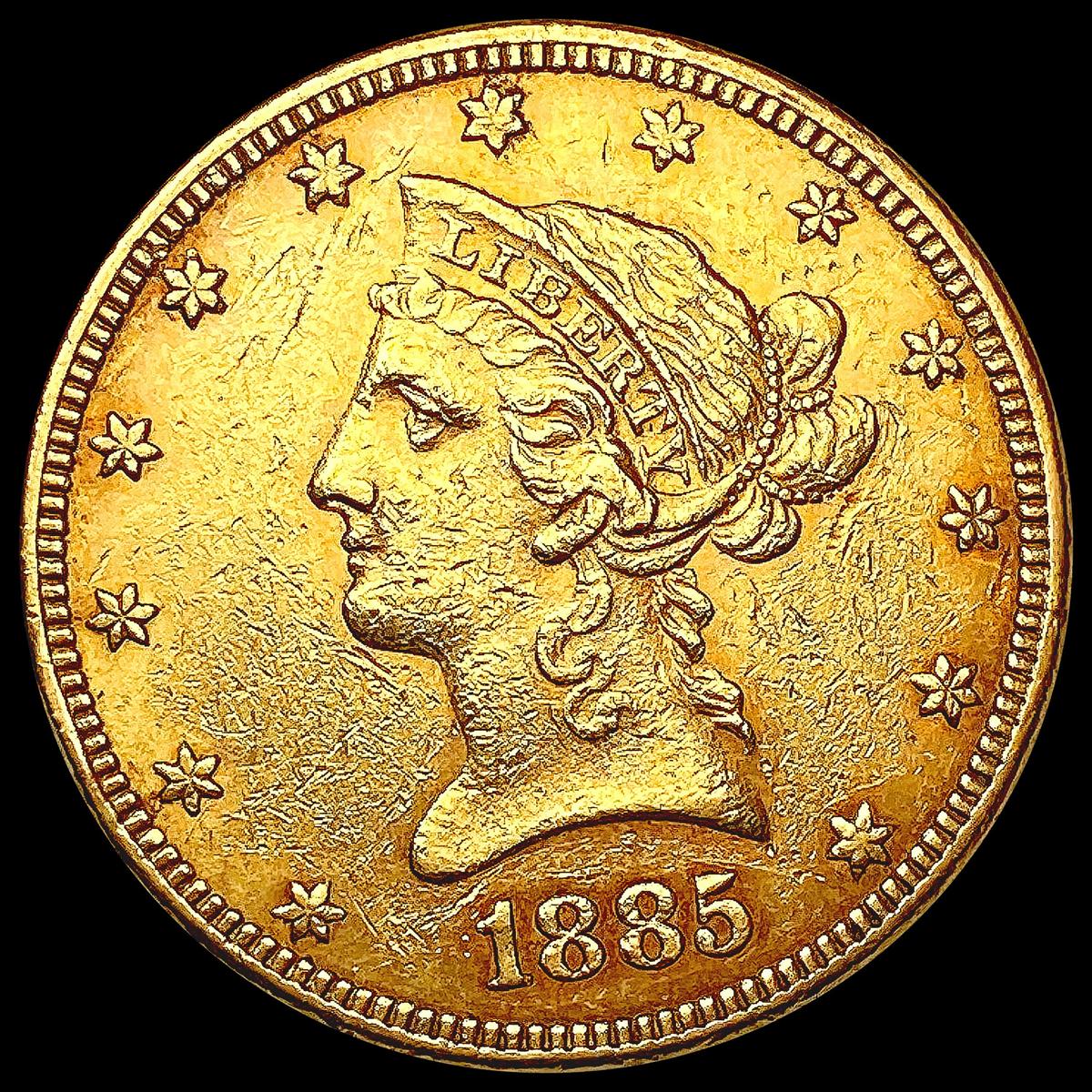 1885 $10 Gold Eagle CLOSELY UNCIRCULATED