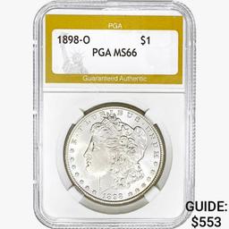 1898-O Morgan Silver Dollar PGA MS66