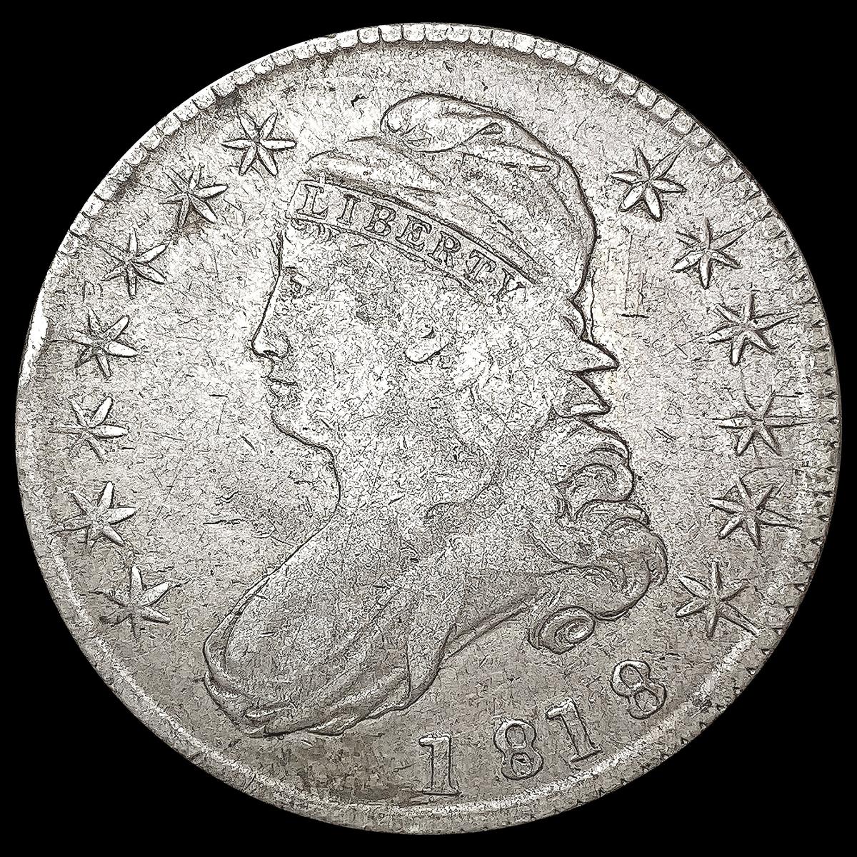 1818 Capped Bust Half Dollar NICELY CIRCULATED