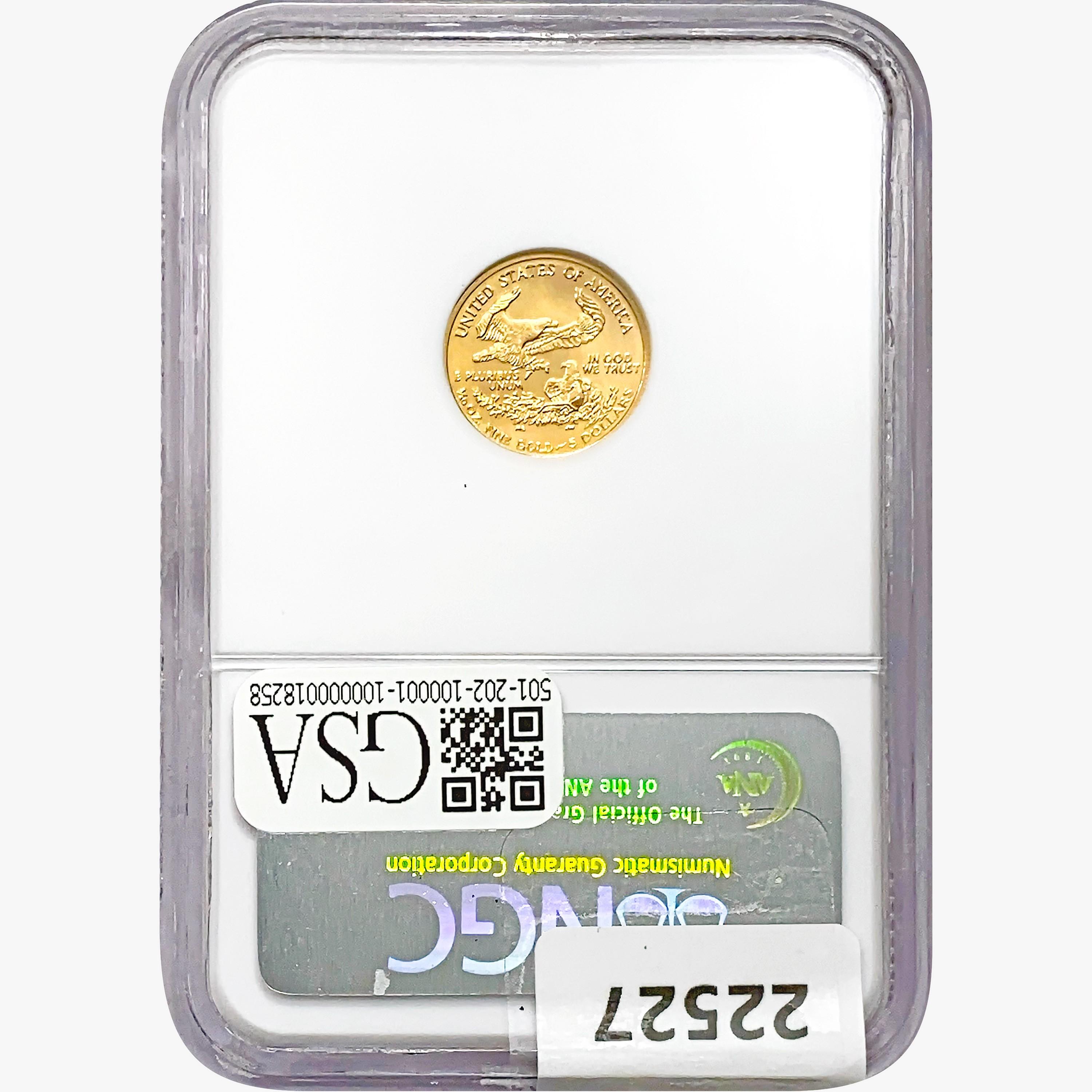 2006 $5 1/10oz. Gold Eagle NGC MS70 RS