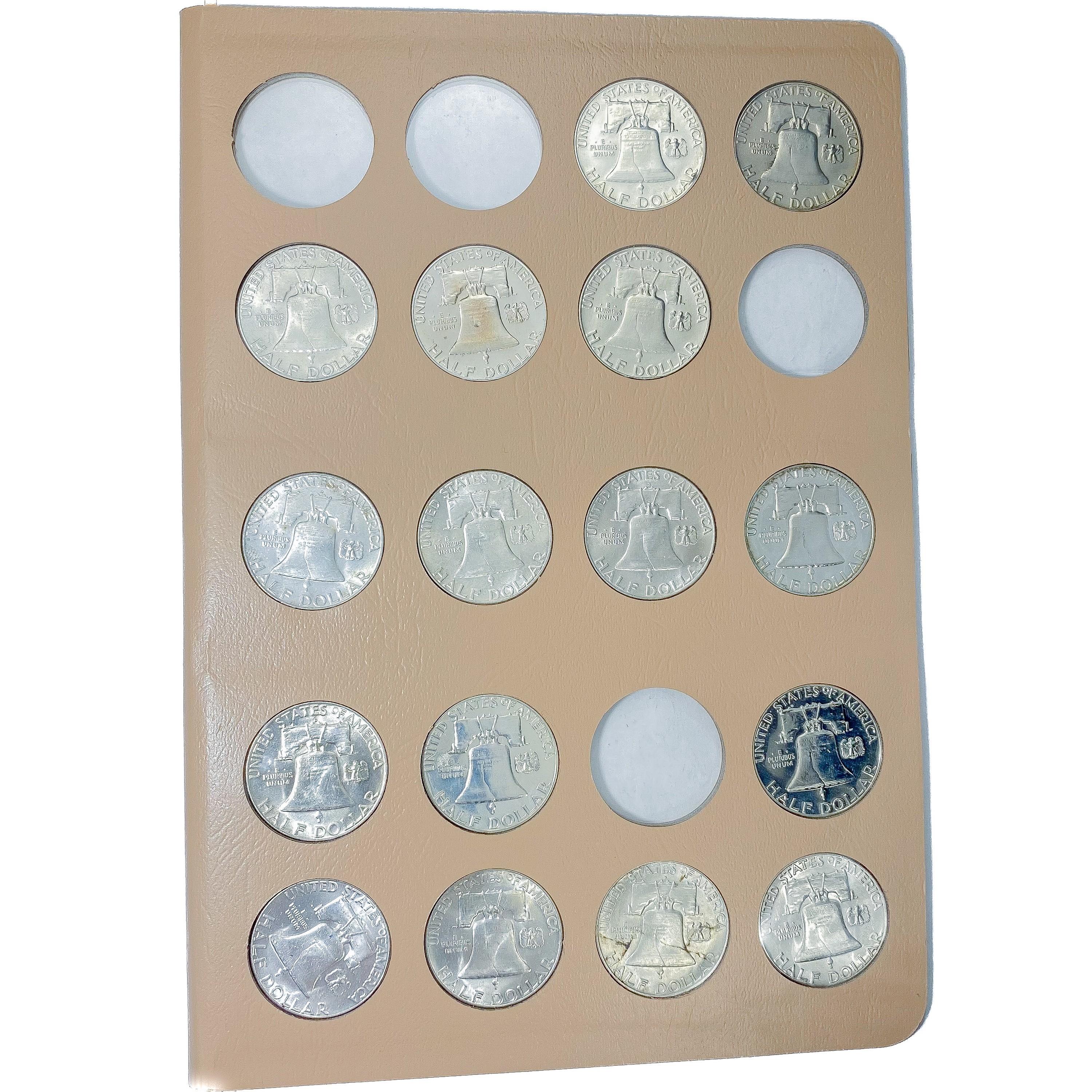 1948-1962 Franklin Half Dollar Book (47 Coins)