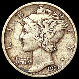 1921-D Mercury Dime NICELY CIRCULATED