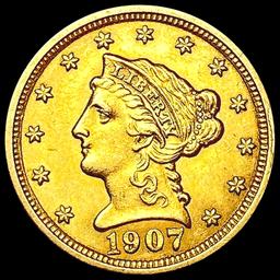 1907 $2.50 Gold Quarter Eagle UNCIRCULATED