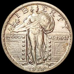 1918-D Standing Liberty Quarter CLOSELY UNCIRCULAT