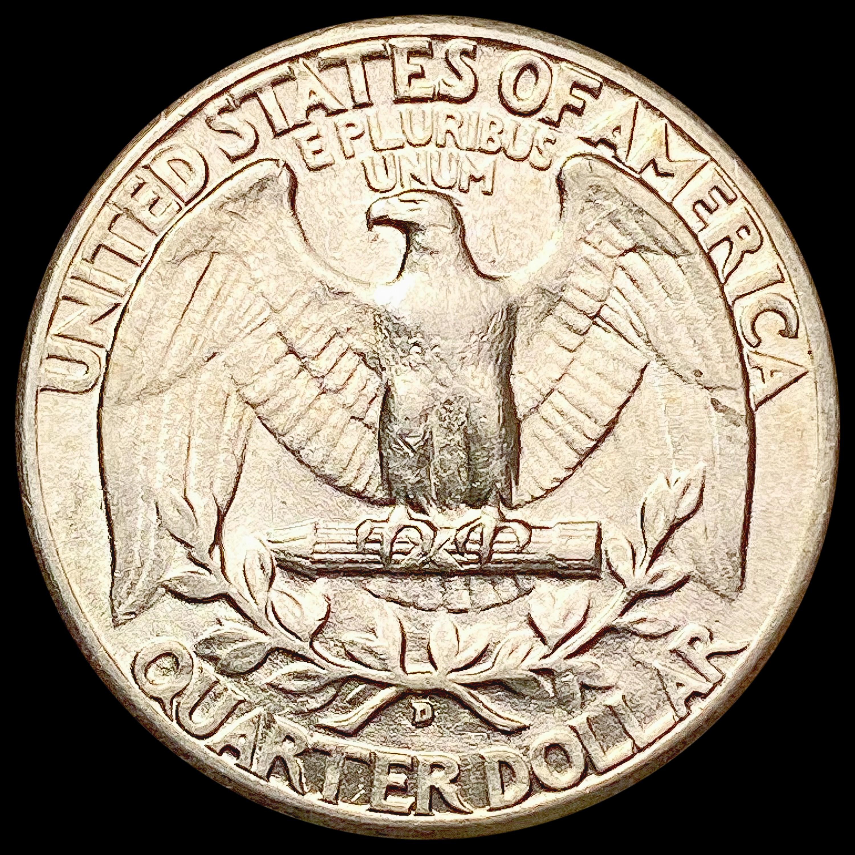 1934-D Washington Silver Quarter CLOSELY UNCIRCULA