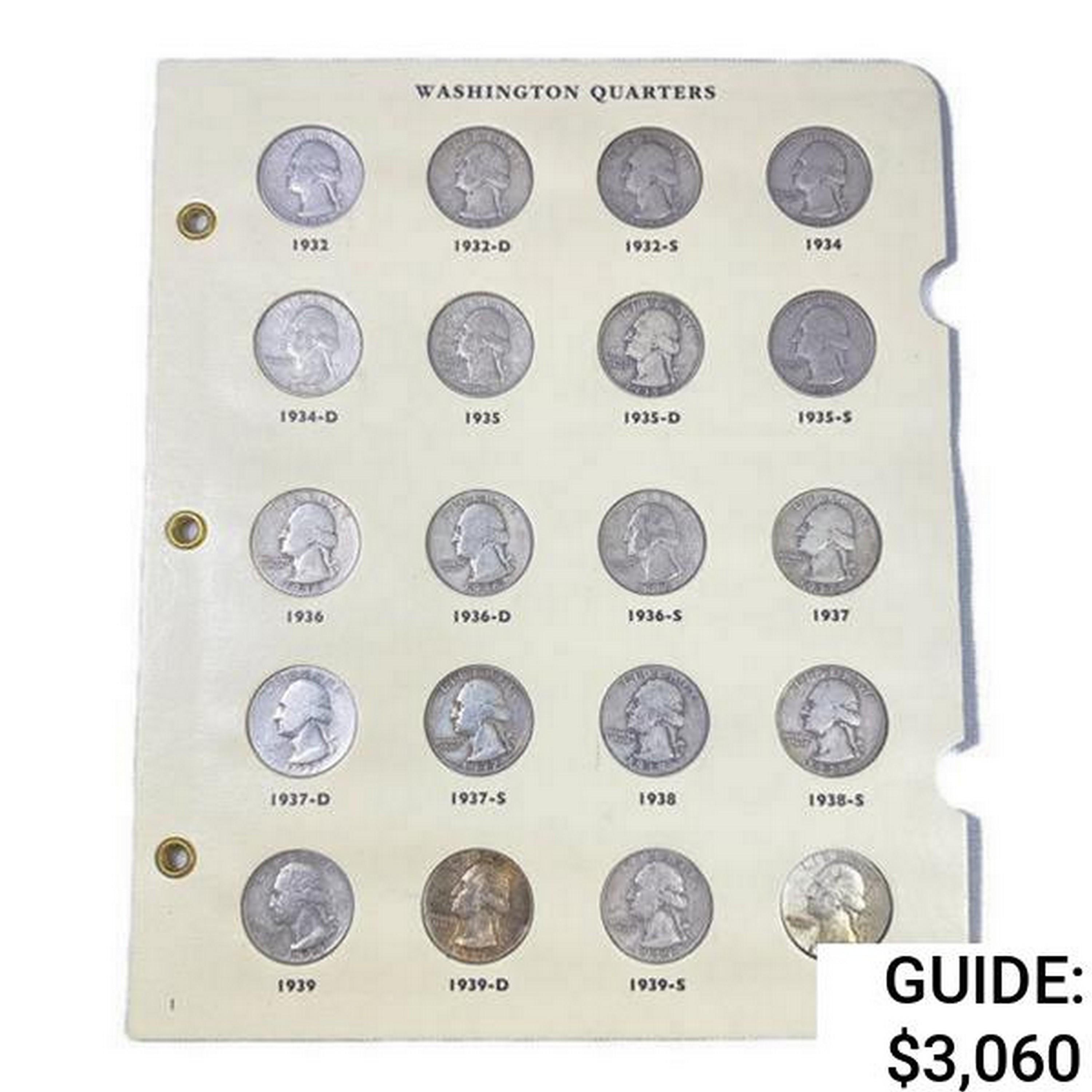 1932-1963 Washington Quarter Book (160 Coins)