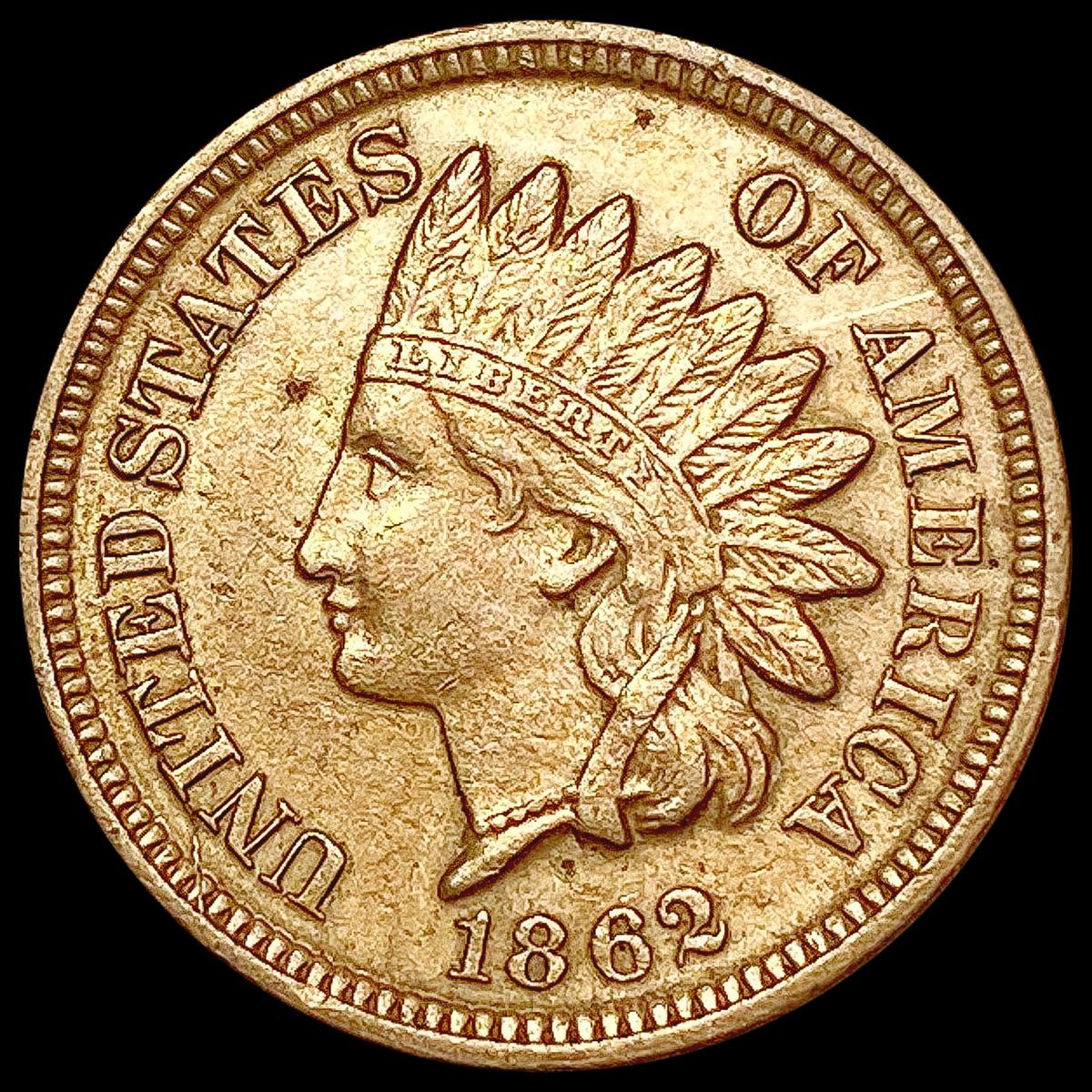 1862 Indian Head Cent CHOICE AU