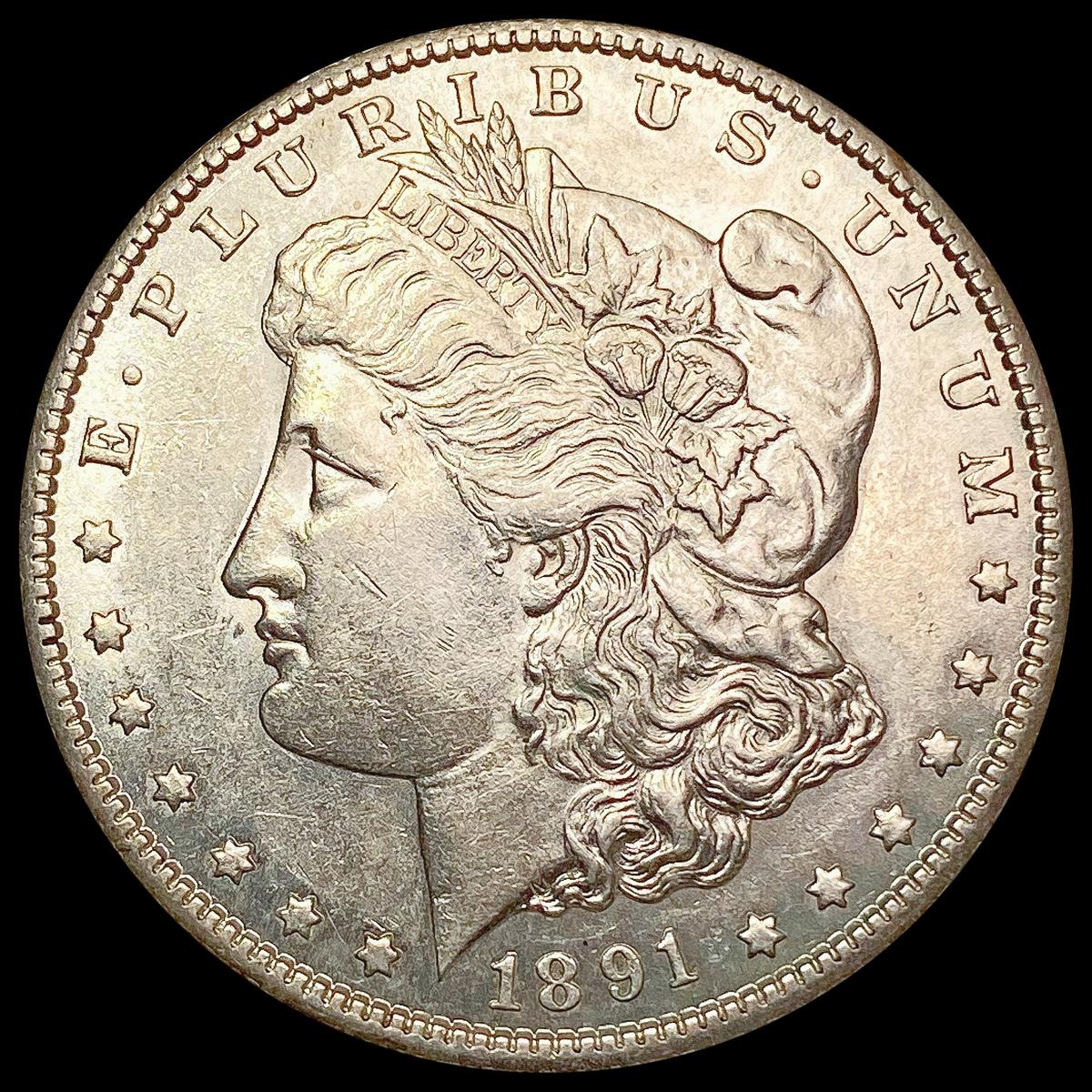 1891-S Morgan Silver Dollar CHOICE AU