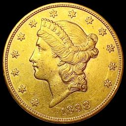 1898-S $20 Gold Double Eagle CLOSELY UNCIRCULATED