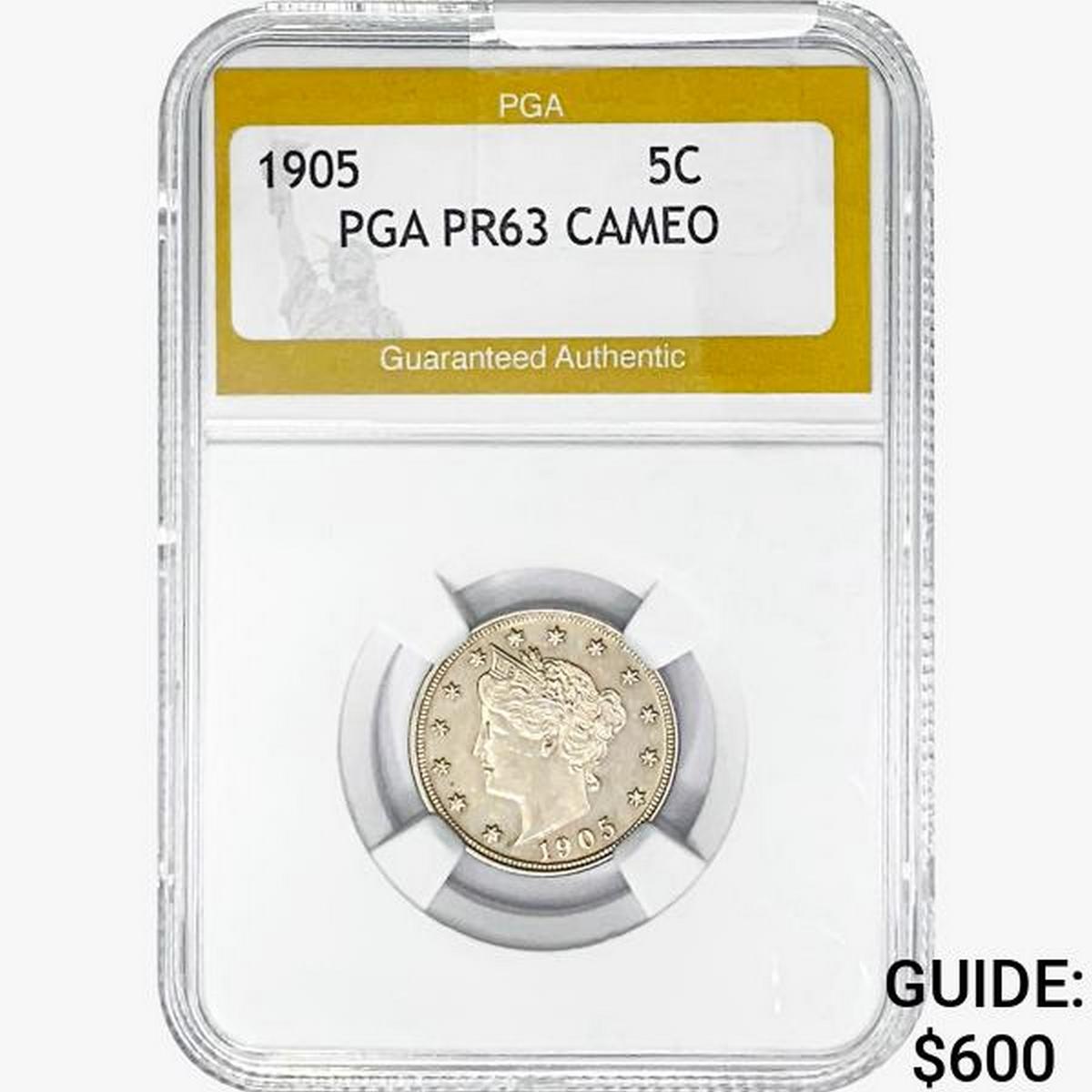 1905 Liberty Victory Nickel PGA PR63 Cameo