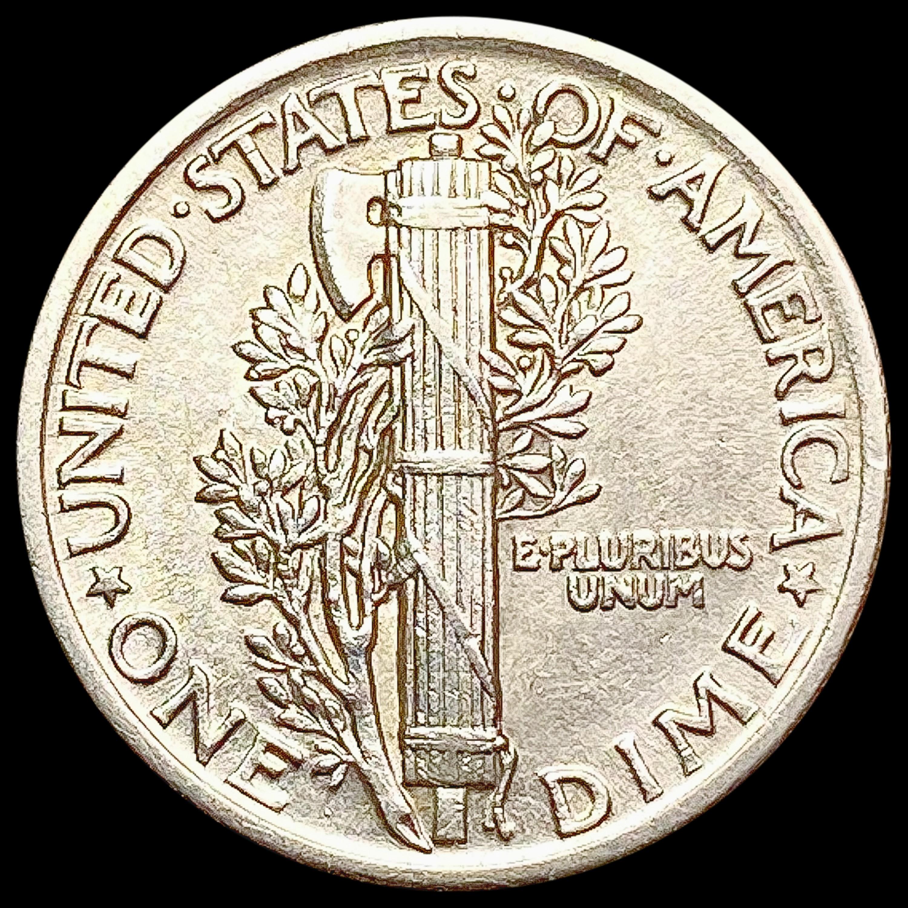 1918 Mercury Dime CHOICE AU