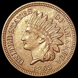 1863 Indian Head Cent CLOSELY UNCIRCULATED